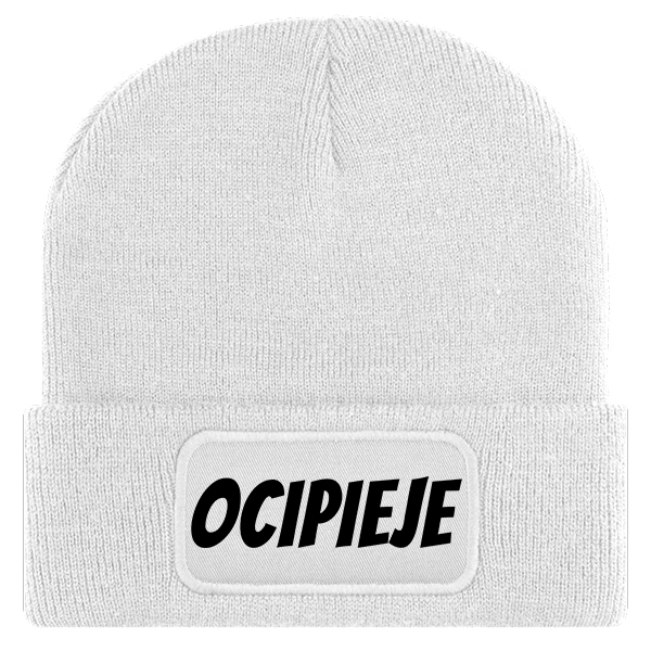Oci#ieje czapka zimowa kolor biały