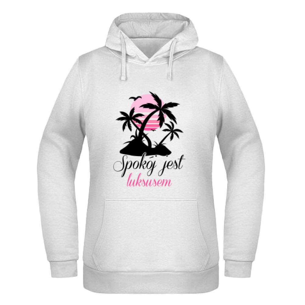 Oddycham luksusem bluza damska z kapturem