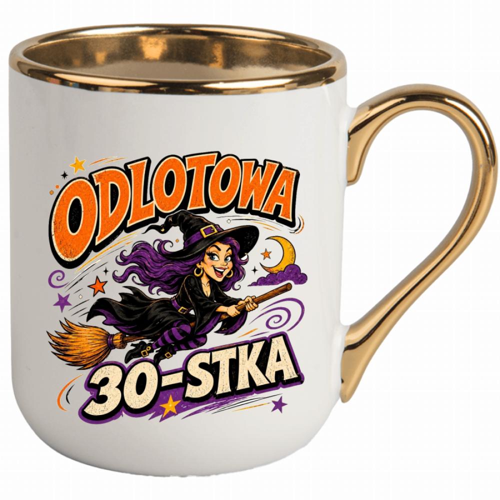 Odlotowa 30-stka kubek elegant biały
