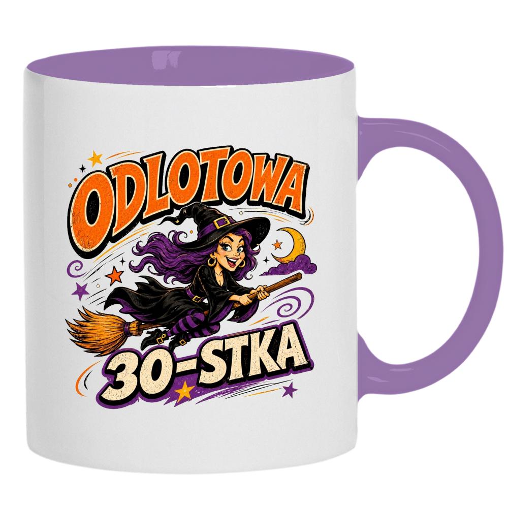 Odlotowa 30-stka kubek ucho kolor kolor jasnofioletowy
