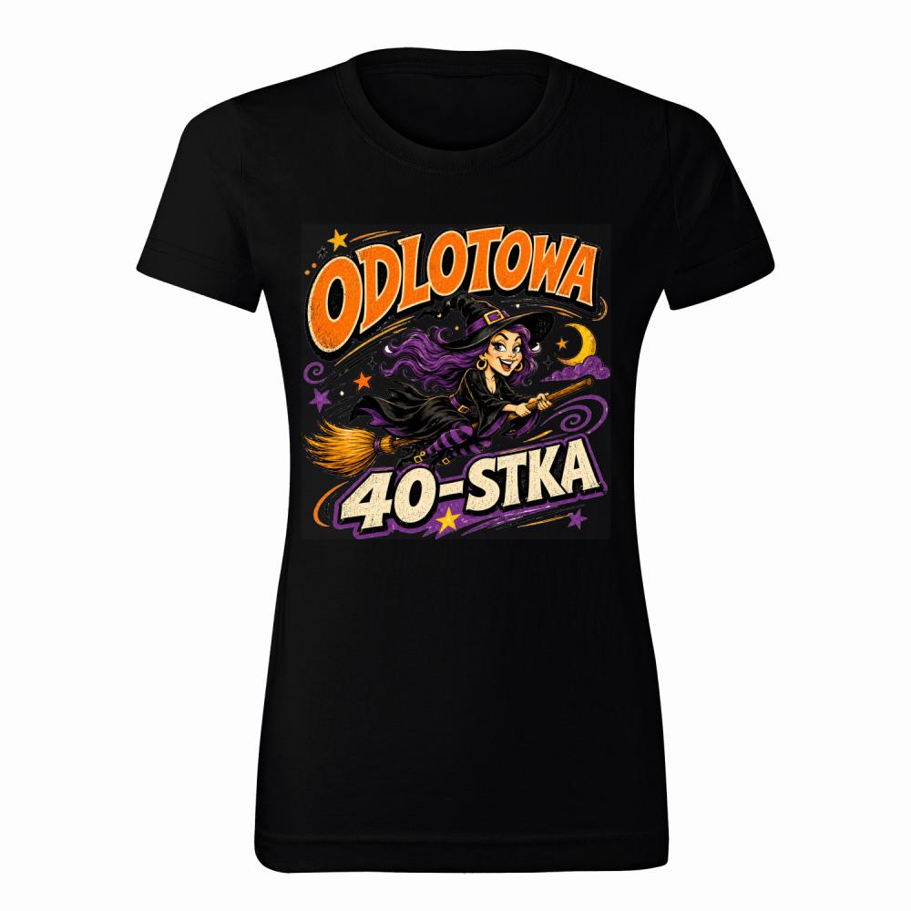 Odlotowa 40-stka koszulka damska kolor różowy