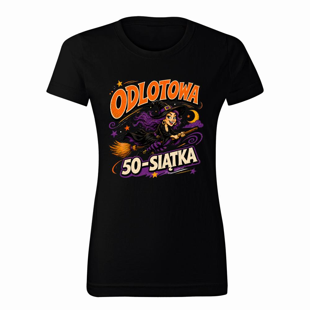 Odlotowa 50-stka koszulka damska kolor złoty