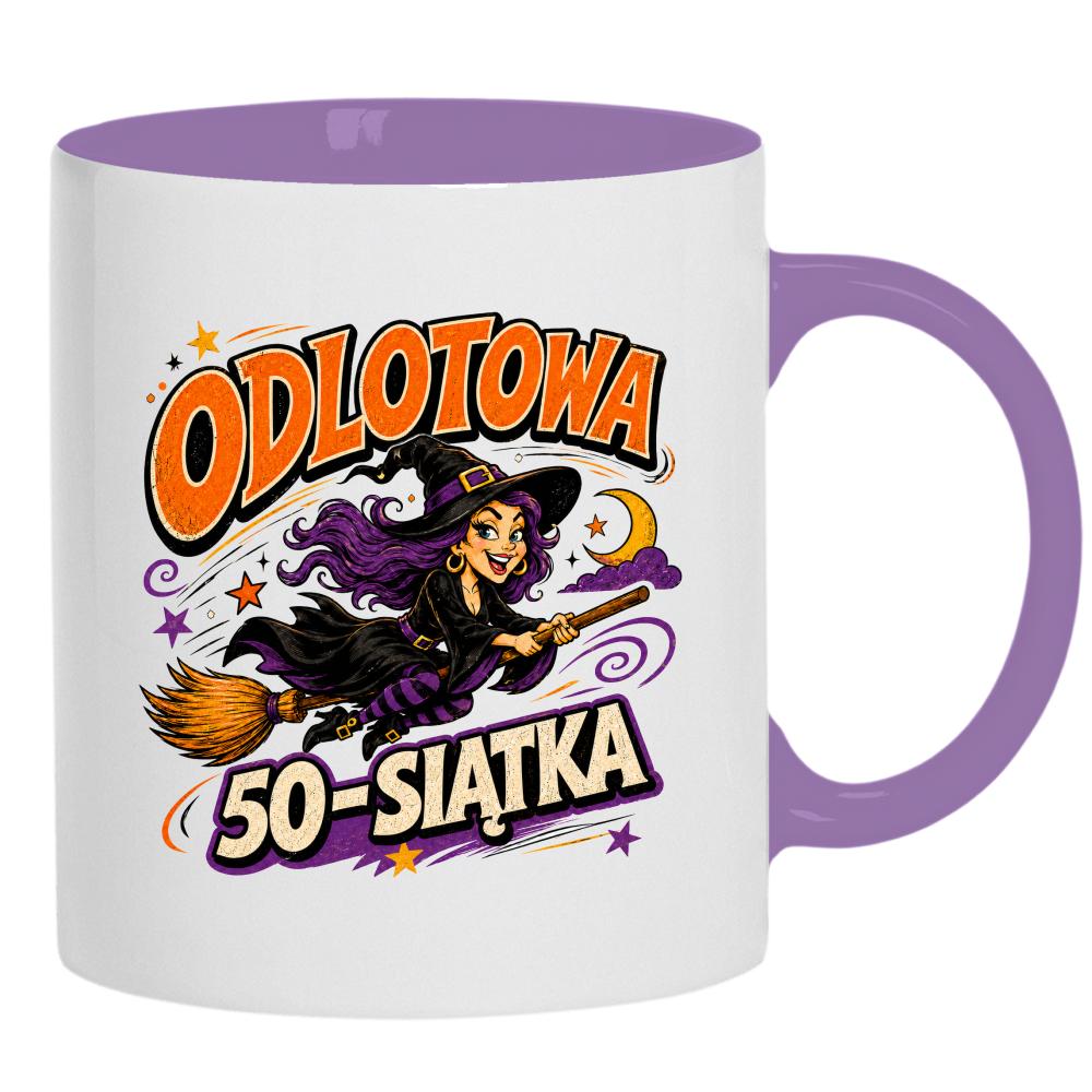 Odlotowa 50-stka kubek ucho kolor kolor jasnofioletowy