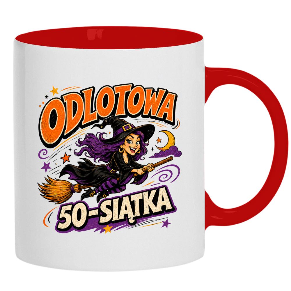 Odlotowa 50-stka kubek ucho kolor kolor kremowy