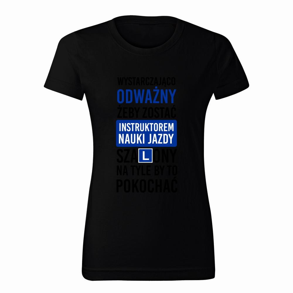 Odważny Instruktor Jazdy koszulka damska kolor różowy