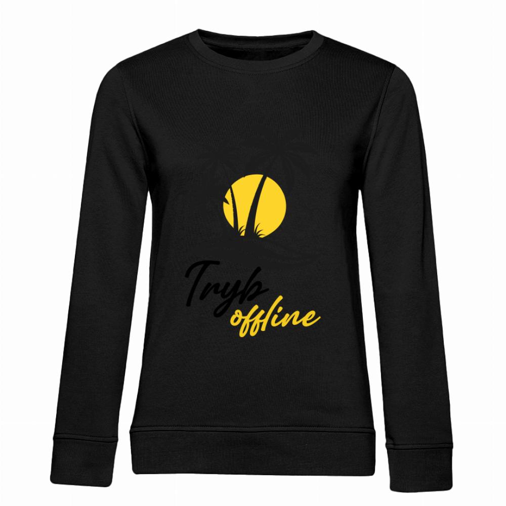 Offline bluza damska bez kaptura kolor żółty