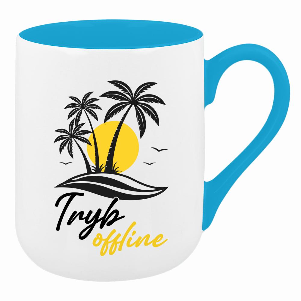 Offline kubek coffee kolor turkusowy