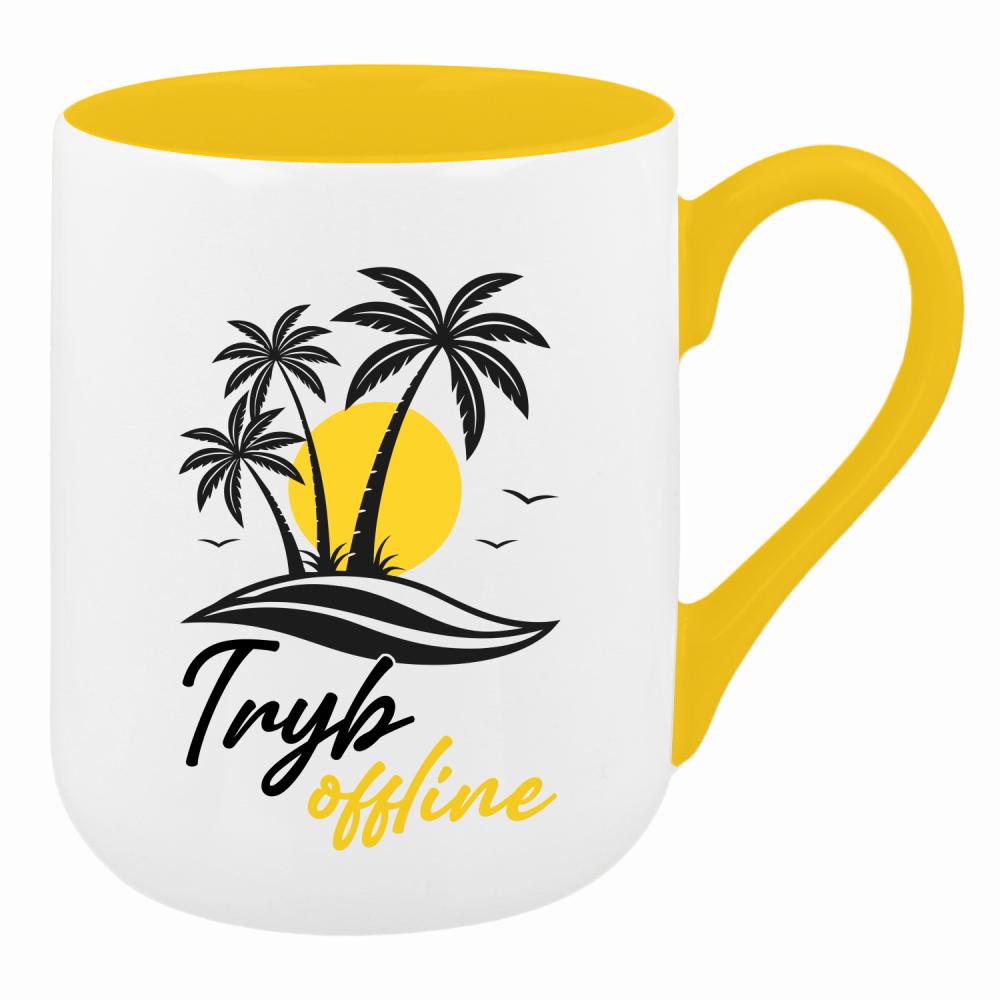 Offline kubek coffee kolor żółty