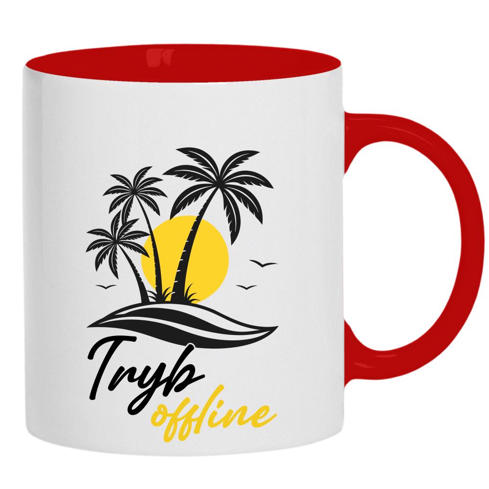 Offline kubek ucho kolor kolor czerwony
