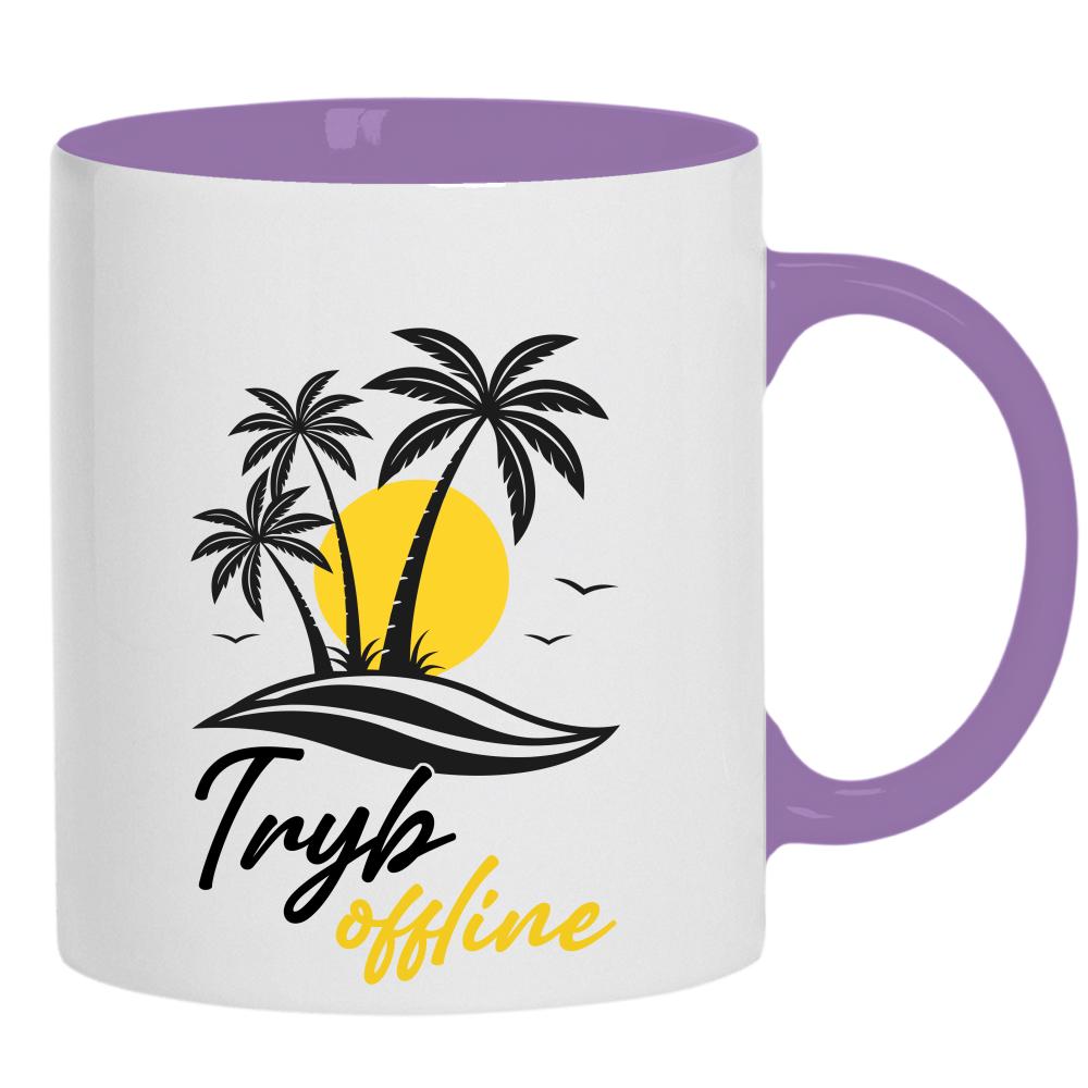 Offline kubek ucho kolor kolor jasnofioletowy