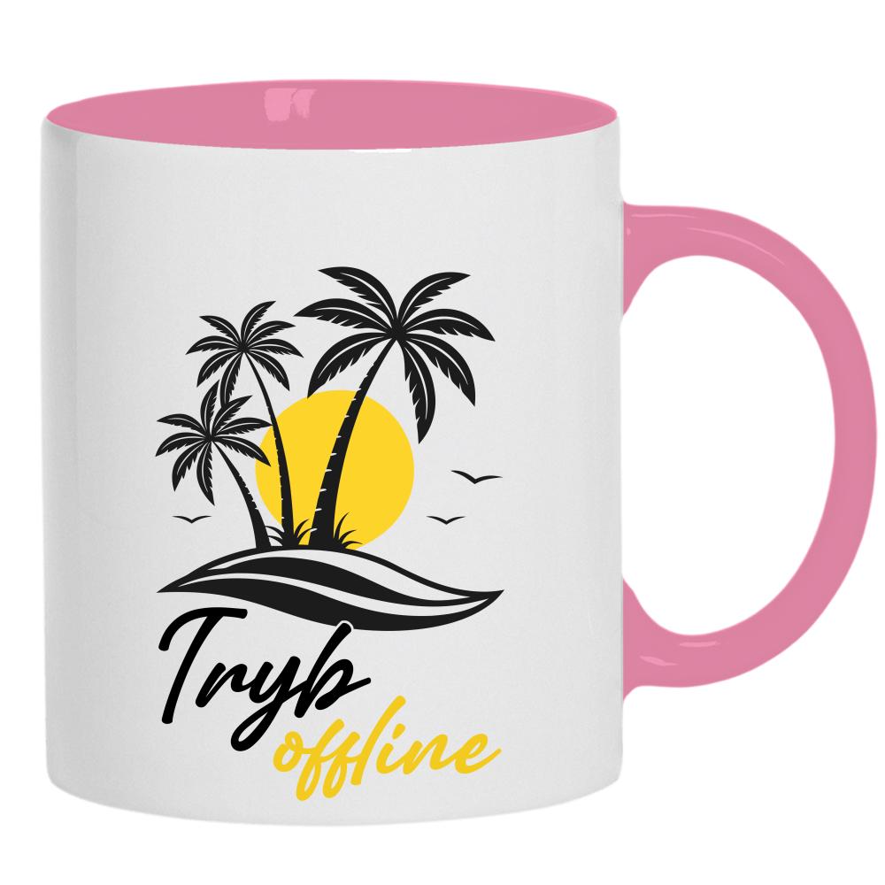 Offline kubek ucho kolor kolor różowy