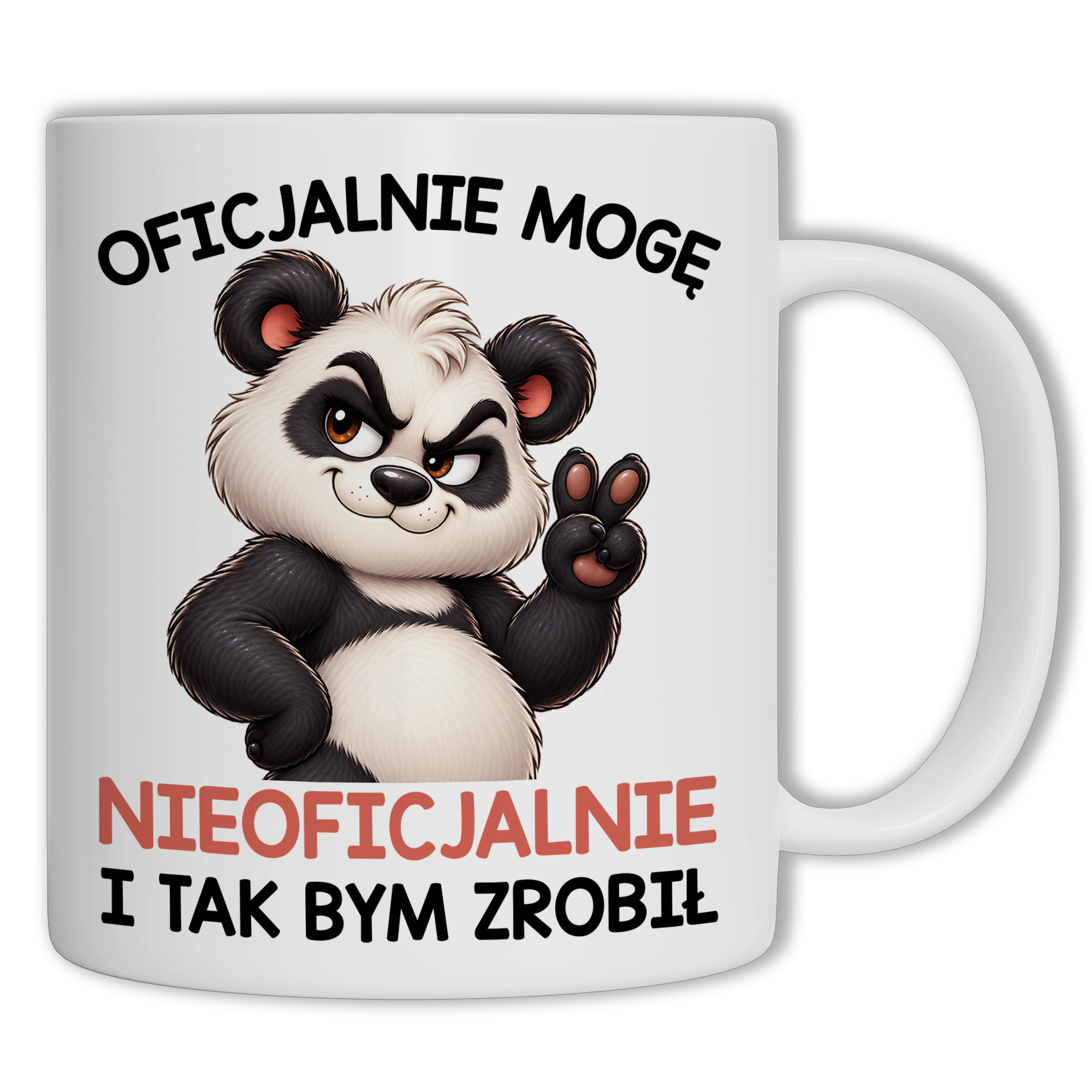 Oficjalnie mogę, nieoficjalnie i tak bym zrobił kubek ucho kolor kolor biały