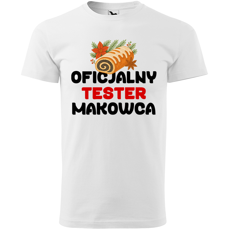 Oficjalny Tester Makowca koszulka męska kolor biały