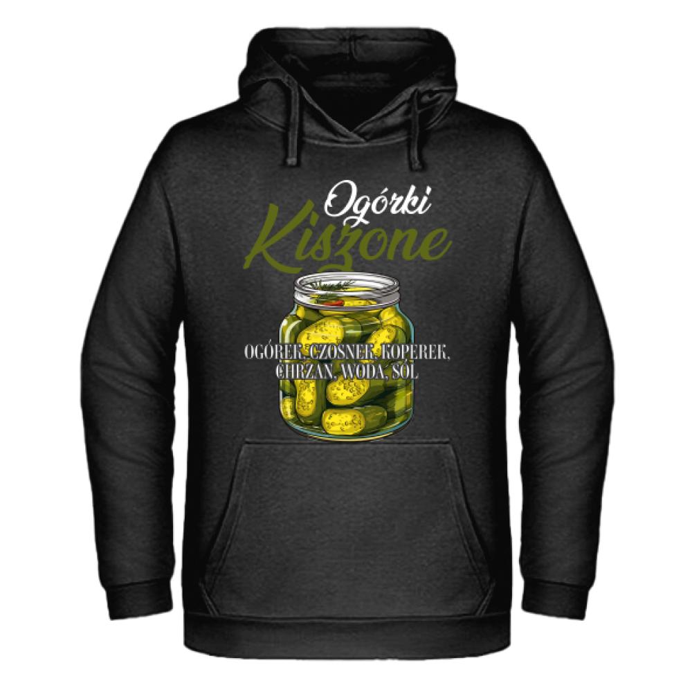 Ogórki kiszone 2 bluza męska z kapturem
