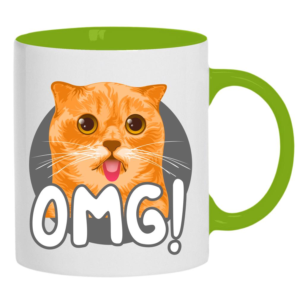 OMG! kubek ucho kolor kolor zielony