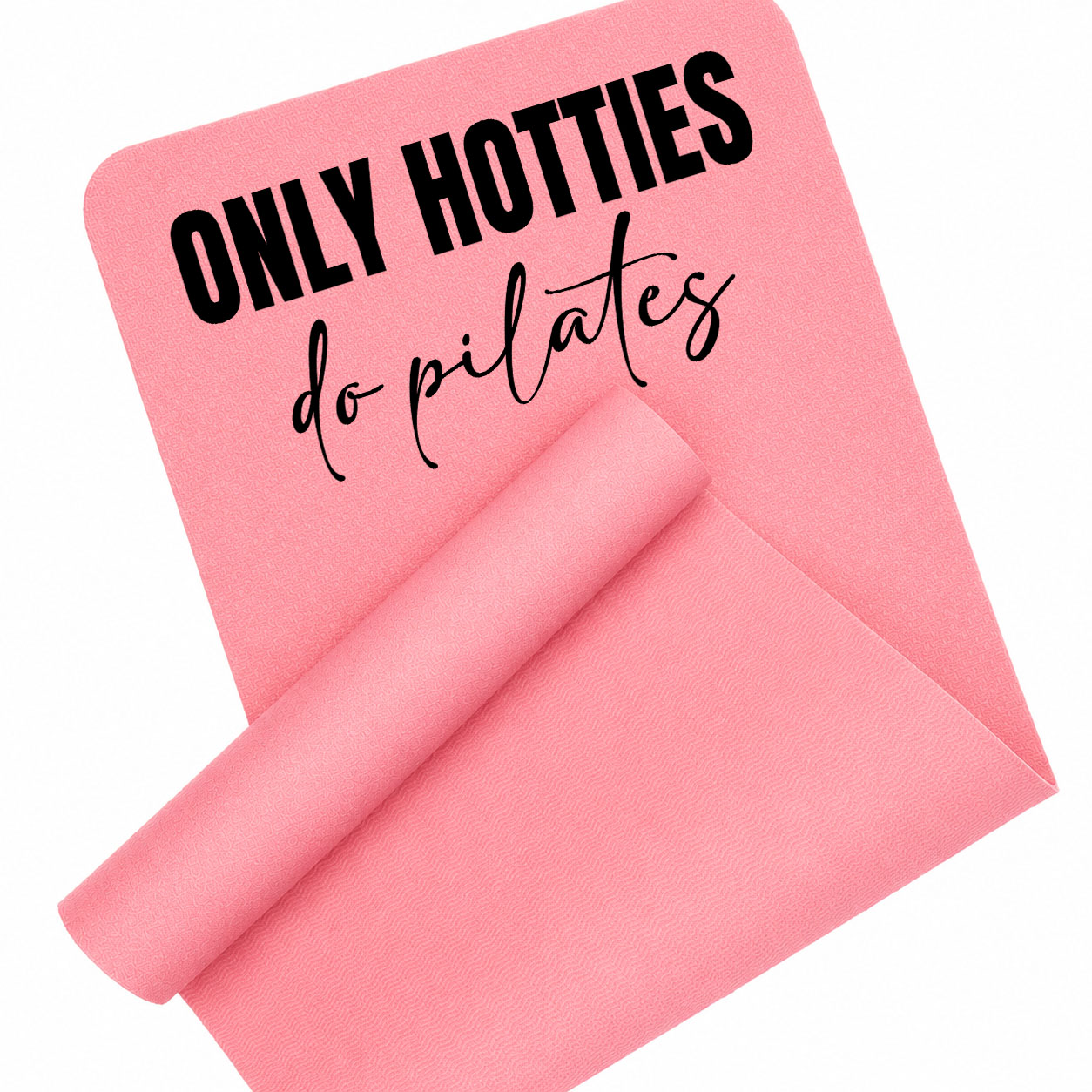Only hotties do pilates 2 mata piankowa do ćwiczeń kolor różowy mata