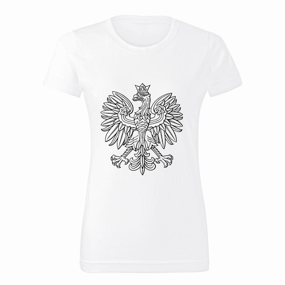 Orzeł na piersi — duma w sercu koszulka damska