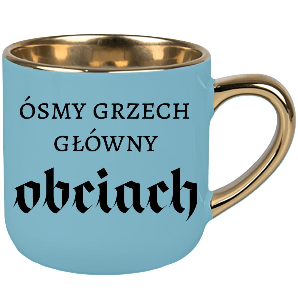 Ósmy grzech główny: obciach kubek elegant duży kolor niebieski 2