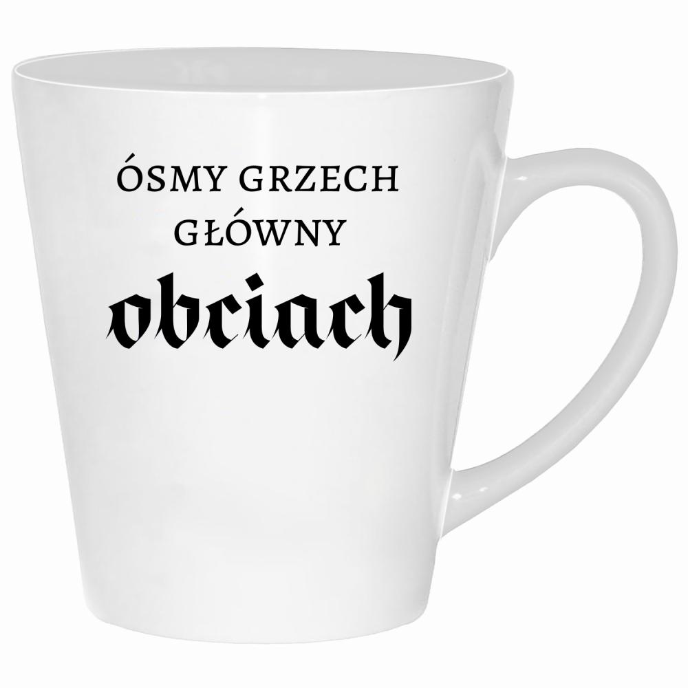Ósmy grzech główny: obciach kubek latte kolor biały