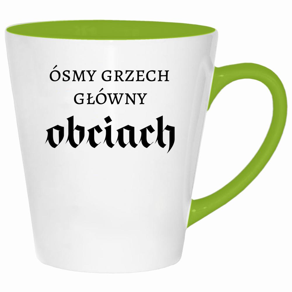 Ósmy grzech główny: obciach kubek latte kolor limonka
