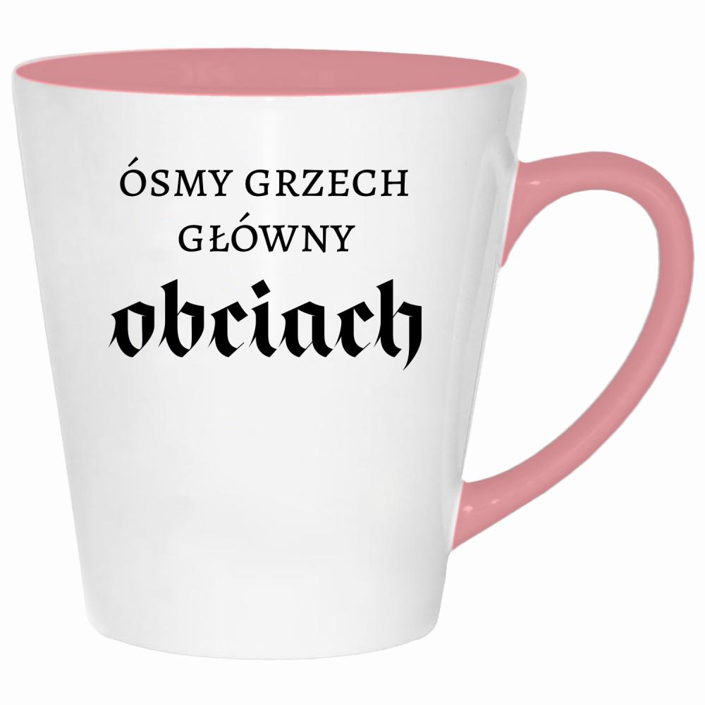 Ósmy grzech główny: obciach kubek latte kolor pink