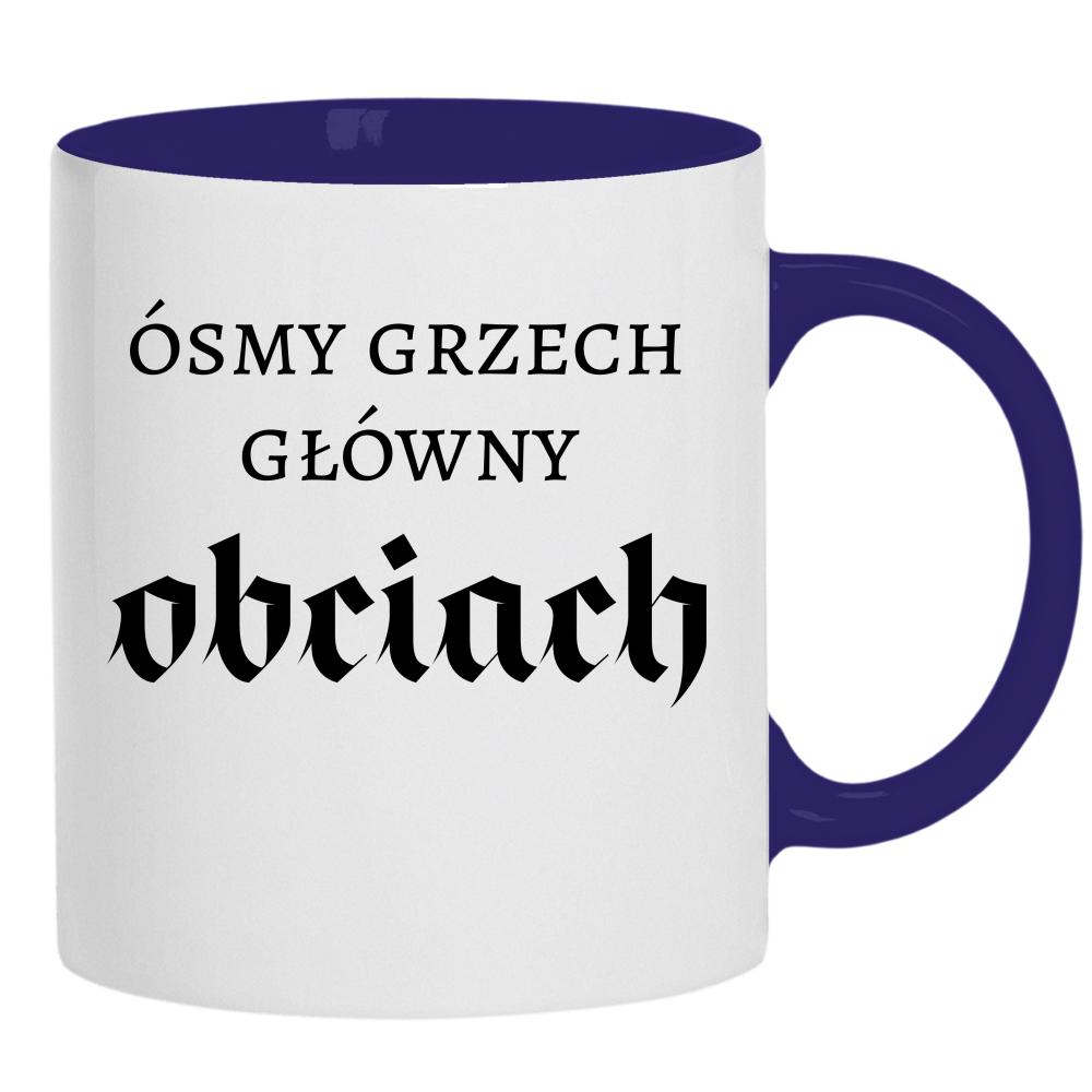 Ósmy grzech główny: obciach kubek ucho kolor kolor navy
