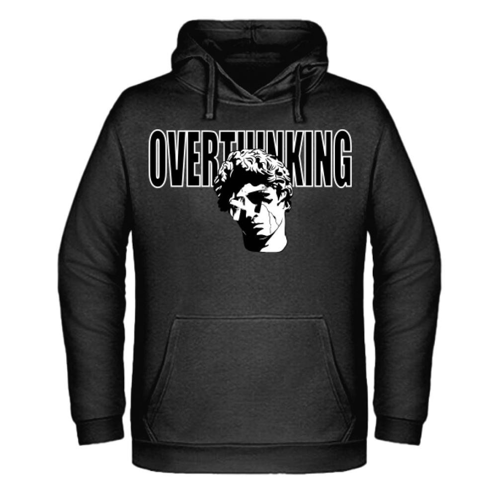 OVERTHINKING1 bluza męska z kapturem