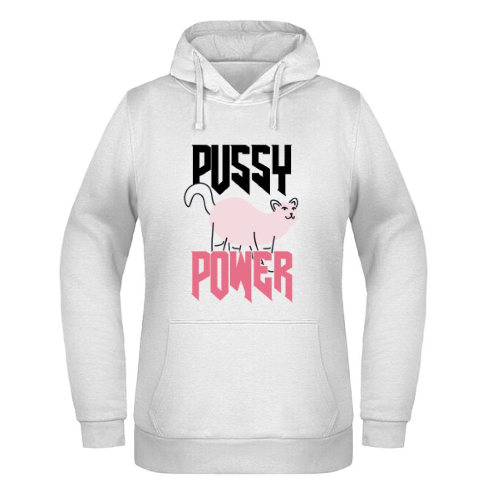 P*SSY POWER bluza damska z kapturem