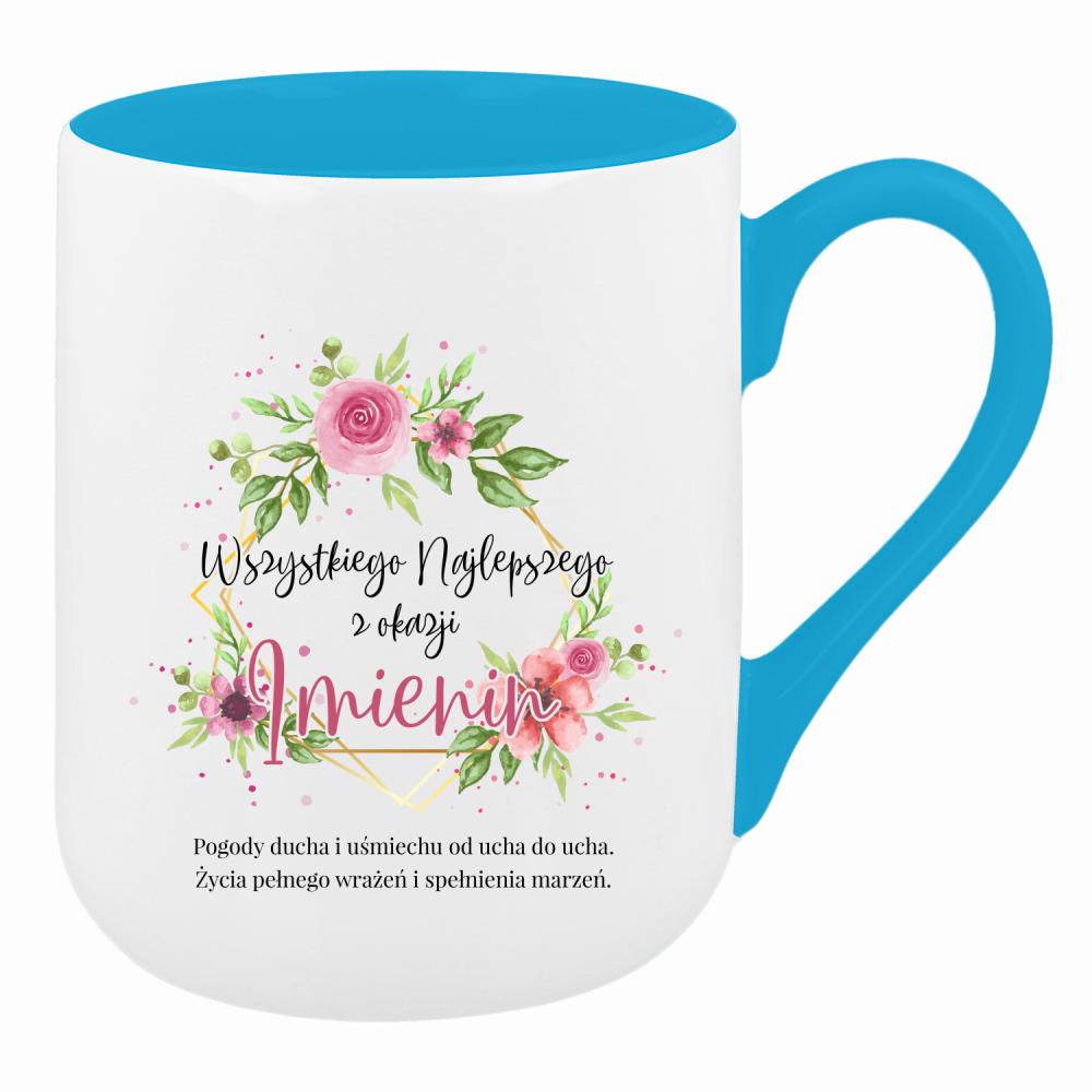 Pamiętam i życzę Ci wszystkiego najlepszego kubek coffee kolor turkusowy