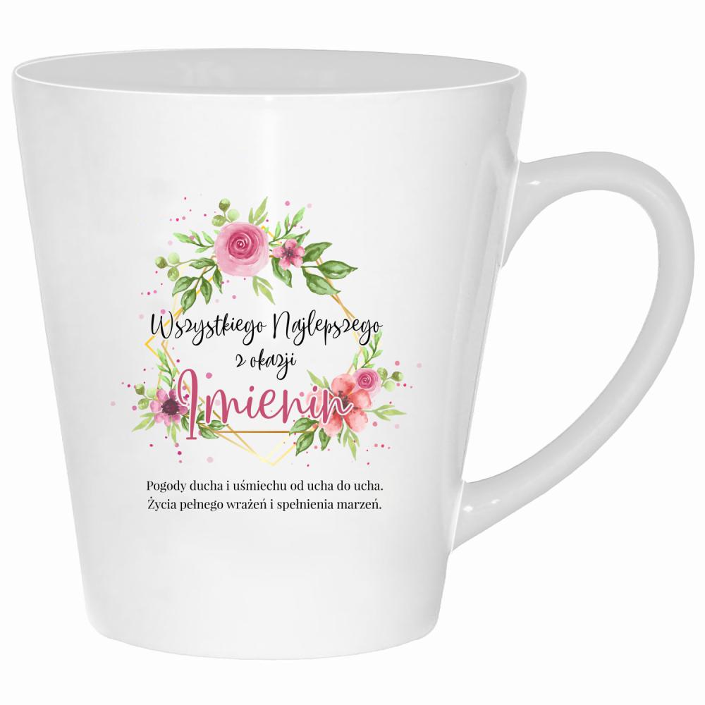 Pamiętam i życzę Ci wszystkiego najlepszego kubek latte kolor biały