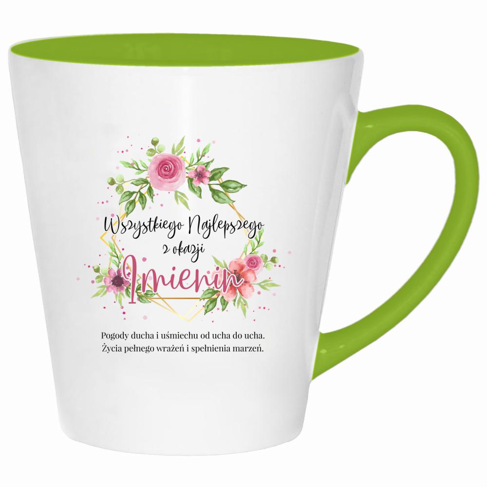 Pamiętam i życzę Ci wszystkiego najlepszego kubek latte kolor limonka
