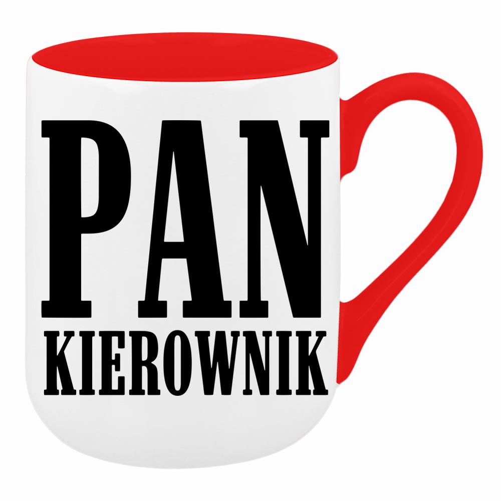 PAN KIEROWNIK – brzmi dumnie, prawda? kubek coffee kolor czerwony latte