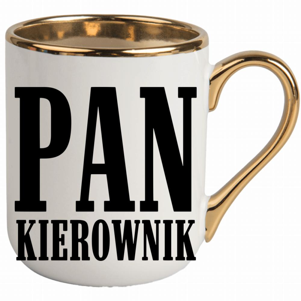 PAN KIEROWNIK – brzmi dumnie, prawda? kubek elegant biały kolor czerwony latte