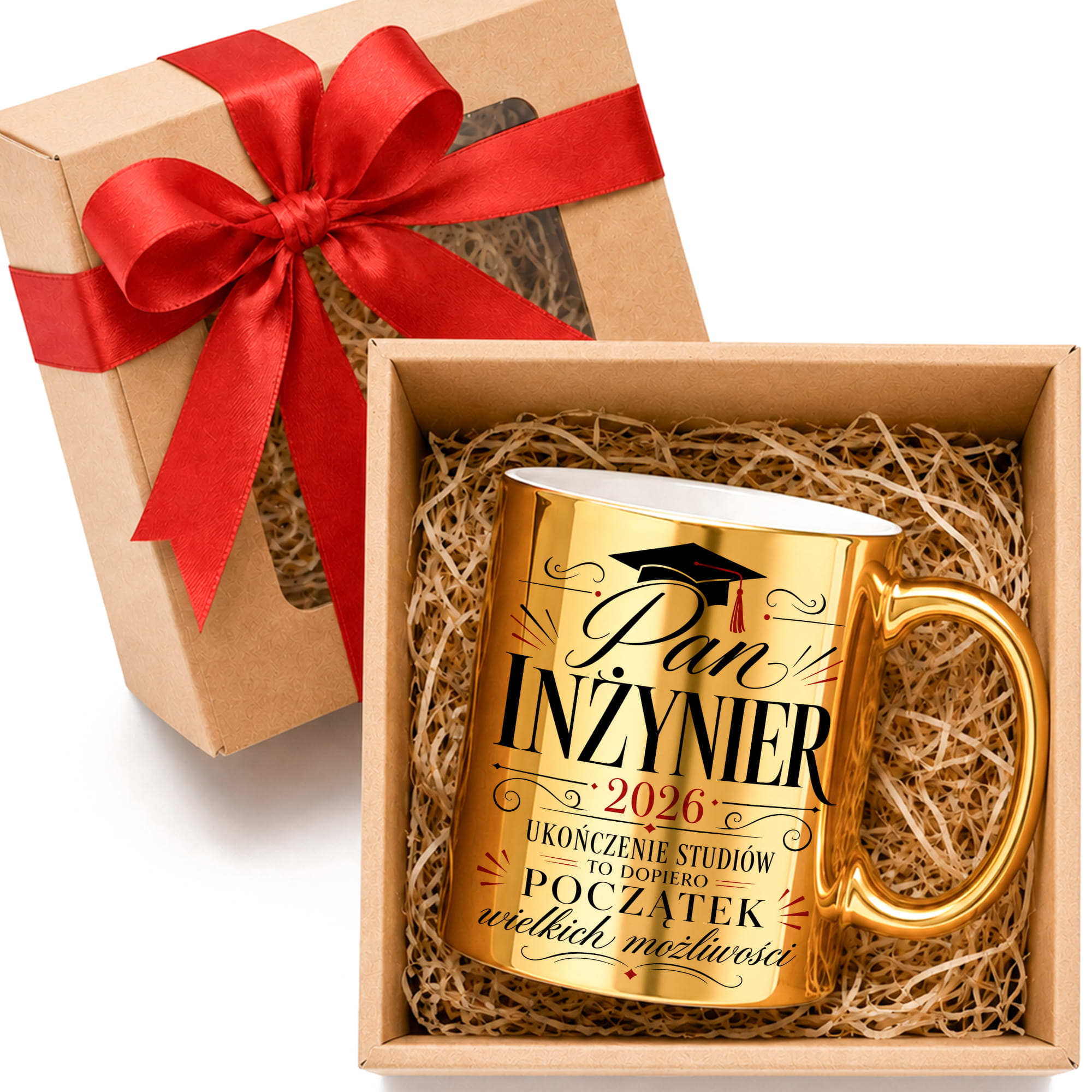Pana Inżynier kubek złoty box