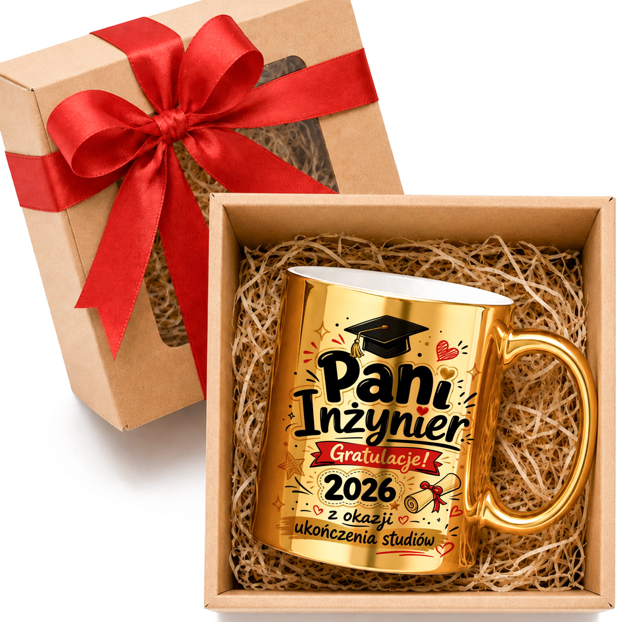 Pani Inżynier 2026 kubek złoty box