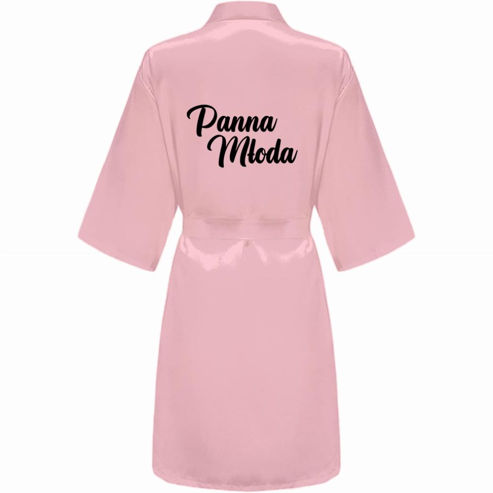 Panna Młoda szlafrok damski kolor jasny różowy