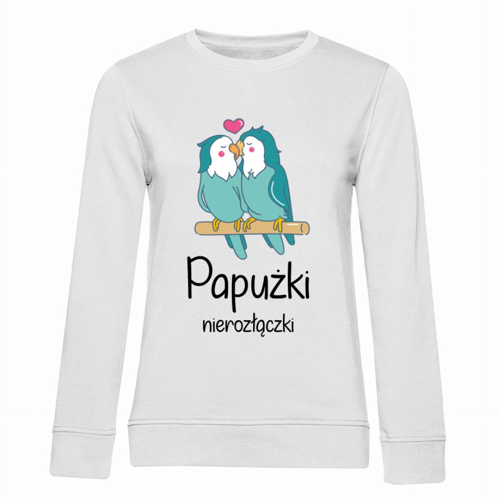 Papużki nierozłączki bluza damska bez kaptura