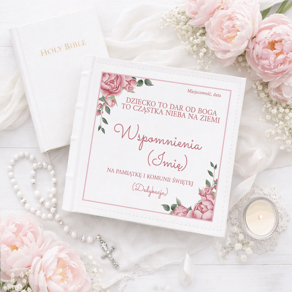 Personalizowany Album Na Komunie album na zdjęcia