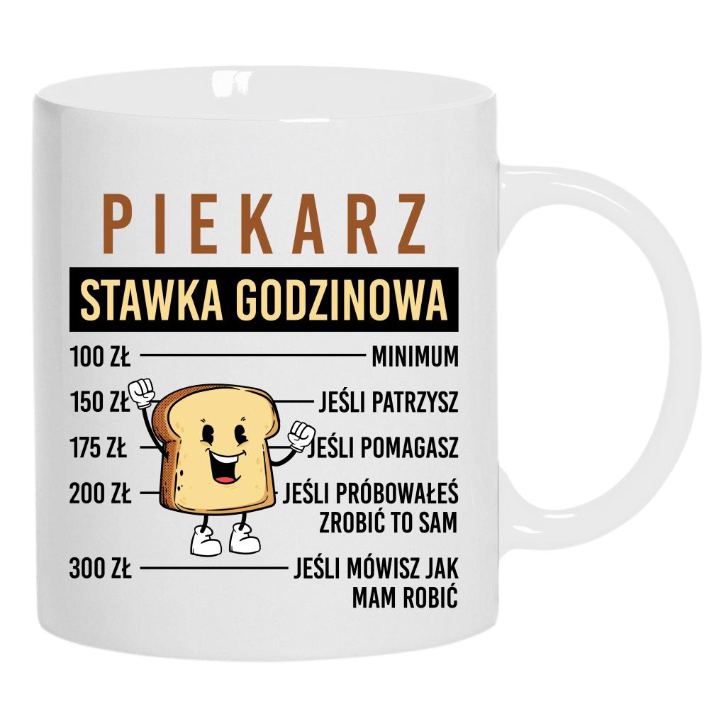 PIEKARZ – STAWKA GODZINOWA kubek ucho kolor kolor biały