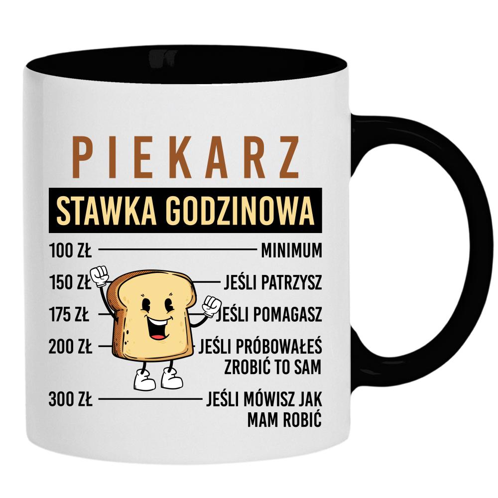 PIEKARZ – STAWKA GODZINOWA kubek ucho kolor kolor czarnyy
