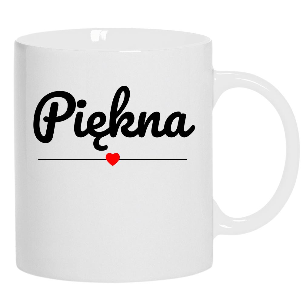 Piękna Love kubek ucho kolor kolor biały