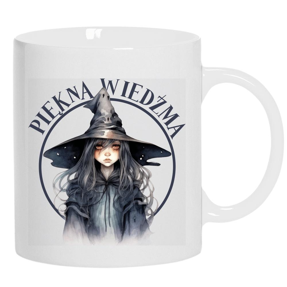 Piękna wiedźma bo magia też może mieć styl kubek ucho kolor kolor biały