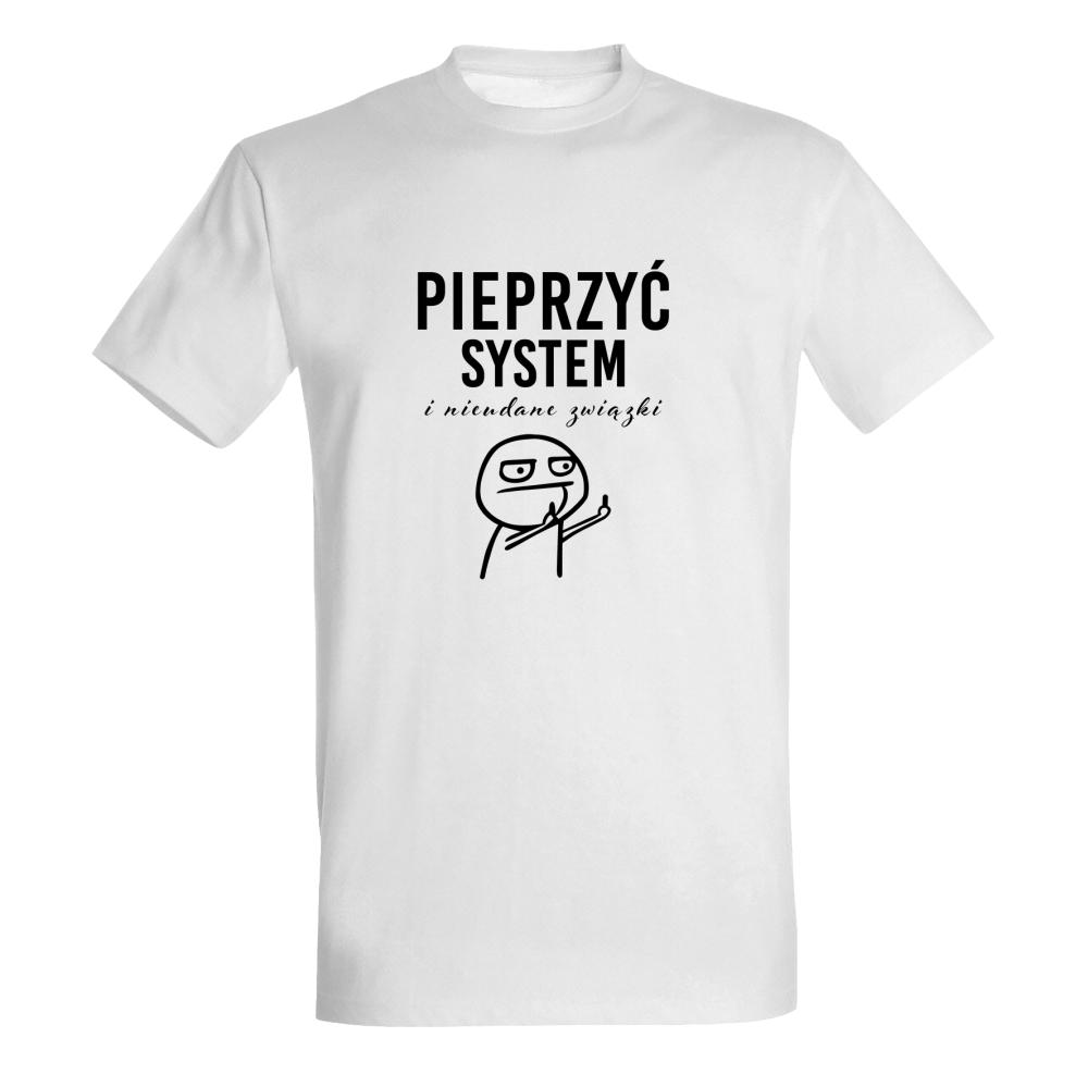 Pieprzyć system i nieudane związki TikTok koszulka męska