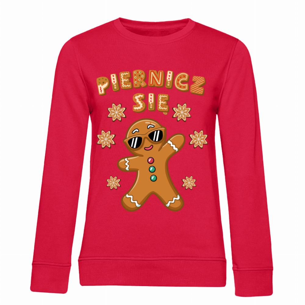 PIERNICZ SIĘ bluza damska bez kaptura kolor czerwony