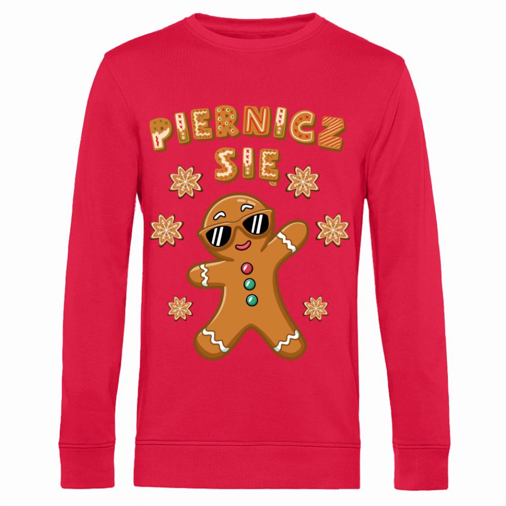 PIERNICZ SIĘ bluza męska bez kaptura kolor czerwony