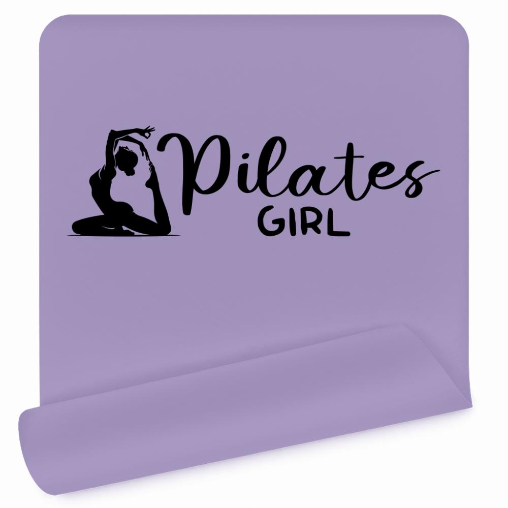 Pilates Girl mata do ćwiczeń kolor pastelowy fiolet