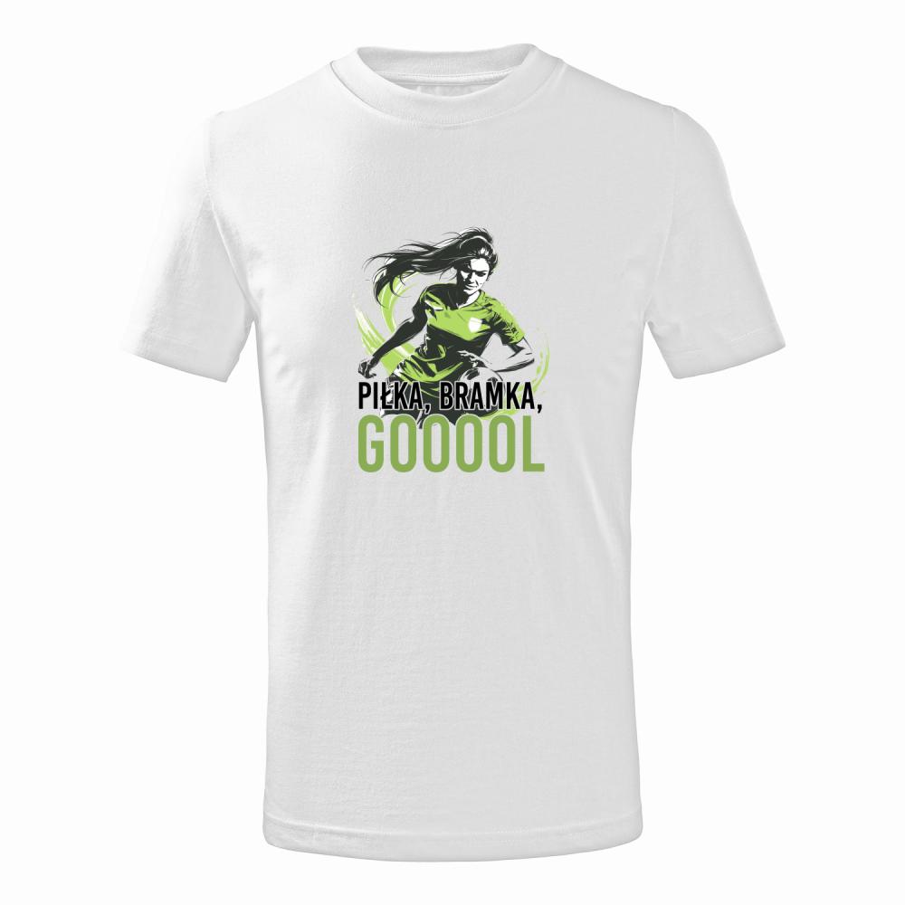 Piłka, bramka, goool koszulka junior