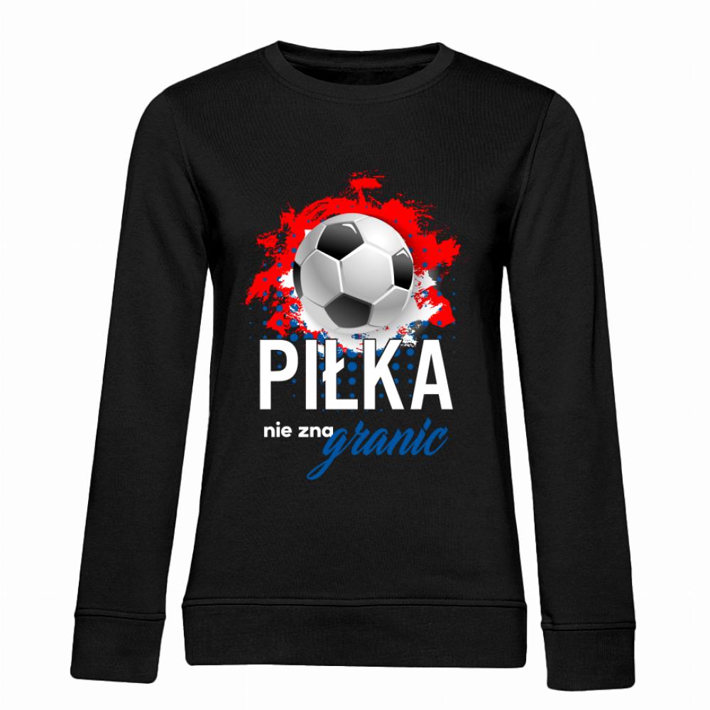 Piłka nie zna granic bluza damska bez kaptura