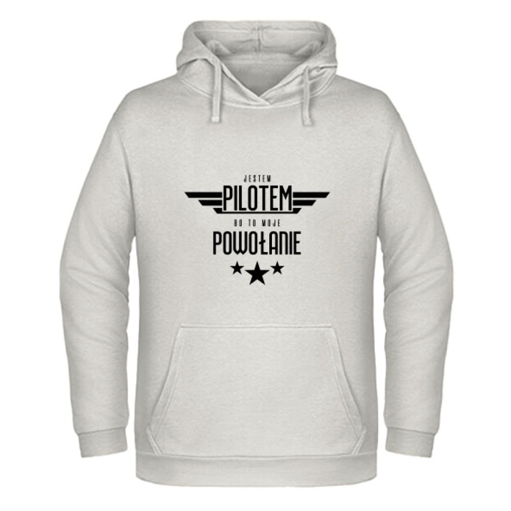 Pilot Powołanie bluza męska z kapturem kolor vanilla milkshake