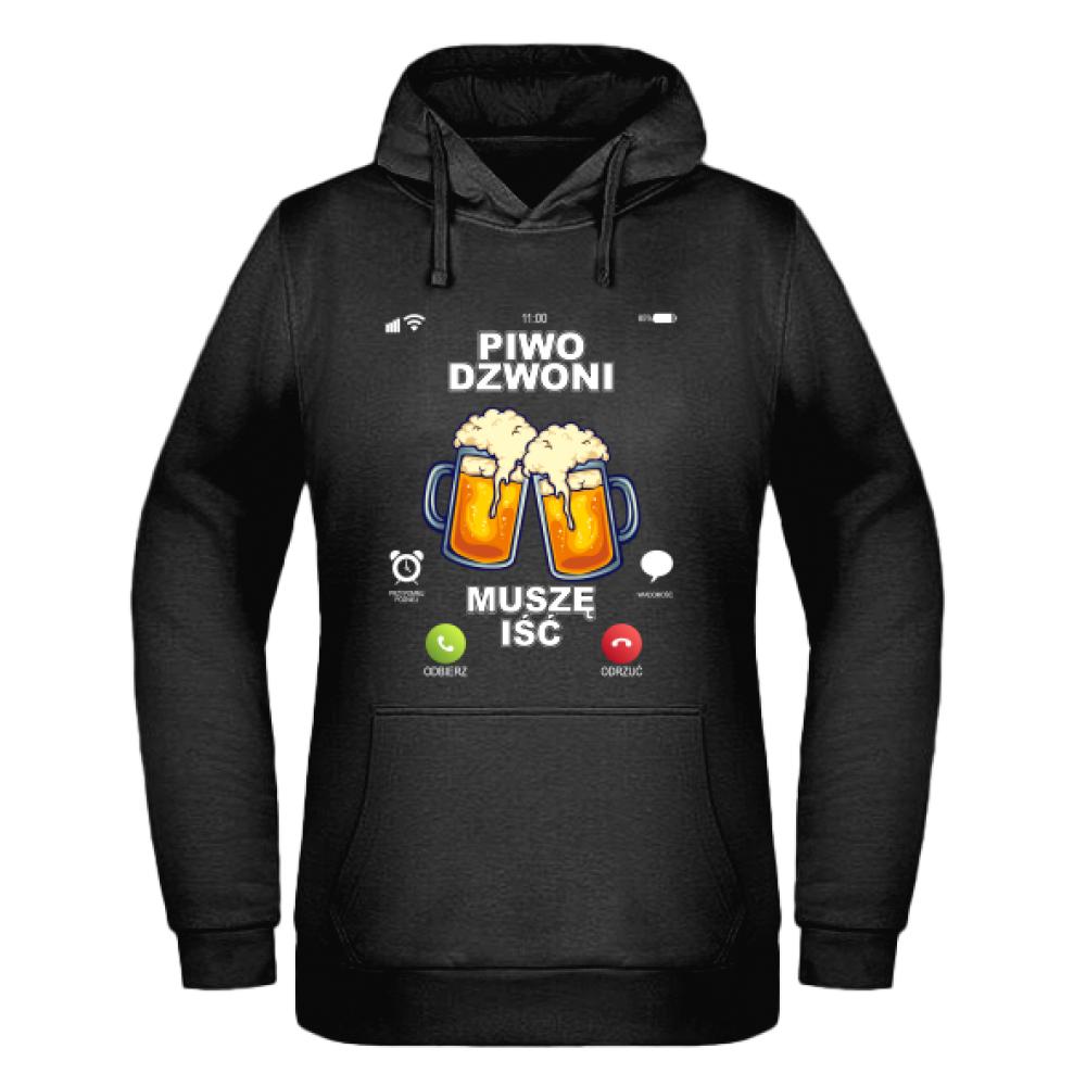 Piwo Dzwoni Muszę IŚĆ 2 bluza damska z kapturem
